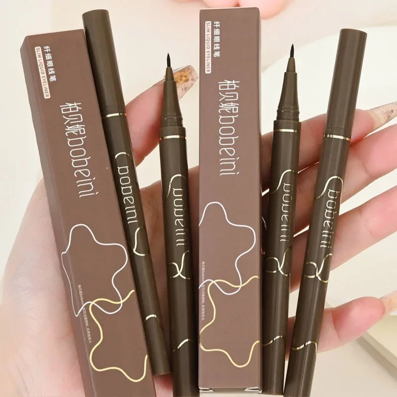 0.05 مللي متر الترا غرامة الكحل السائل أسود براون مقاوم للماء طويلة الأمد السلس كحل رمش أقلام سريعة الجافة ماكياج العين أداة