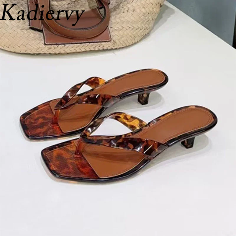 

Горячая распродажа: Женские шлепанцы на низком каблуке, прозрачные сандалии-слайды в конфетных цветах, летняя обувь для женщин