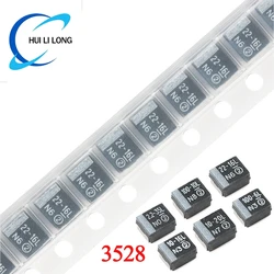 10pcs/lot 3528 SMD Tantalum Capacitor 2.2uF 225 35V 10uF 106 16V 20V 25V 22uF 226 33uF 336 47uF 100uF 107 6.3V 10V CASE-B_3528