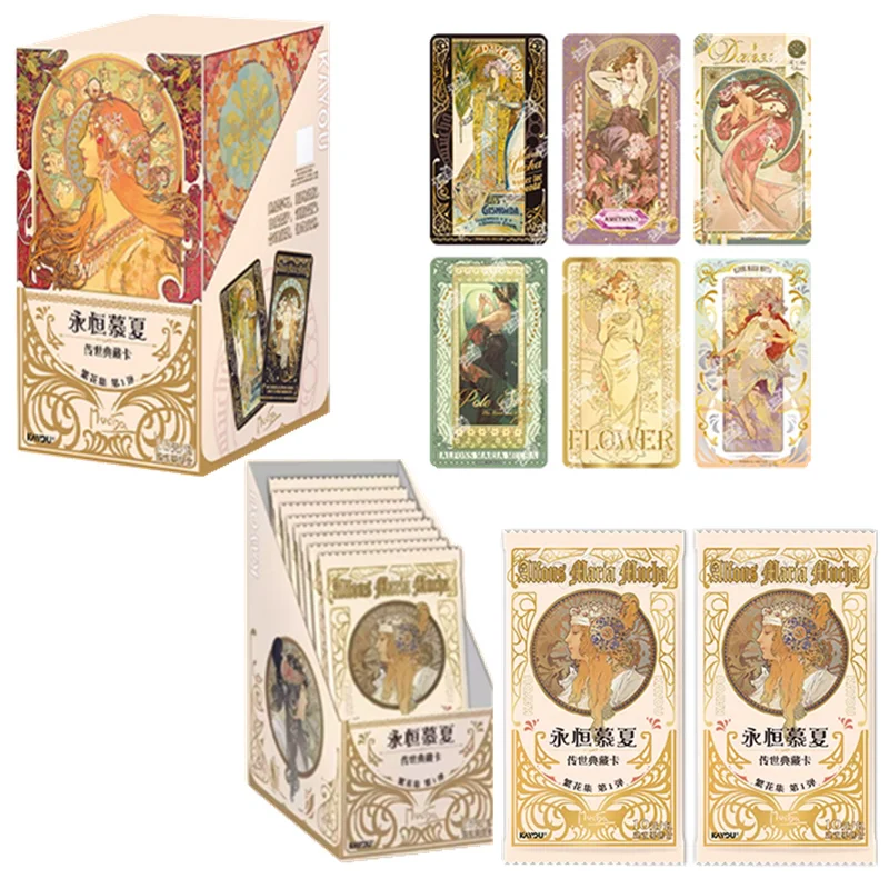 

KAYOU натуральная вечная коллекционная карта Muxia Fanhua, сезон 1, коллекционная карта персонажей, детские игрушки, Рождественский подарок