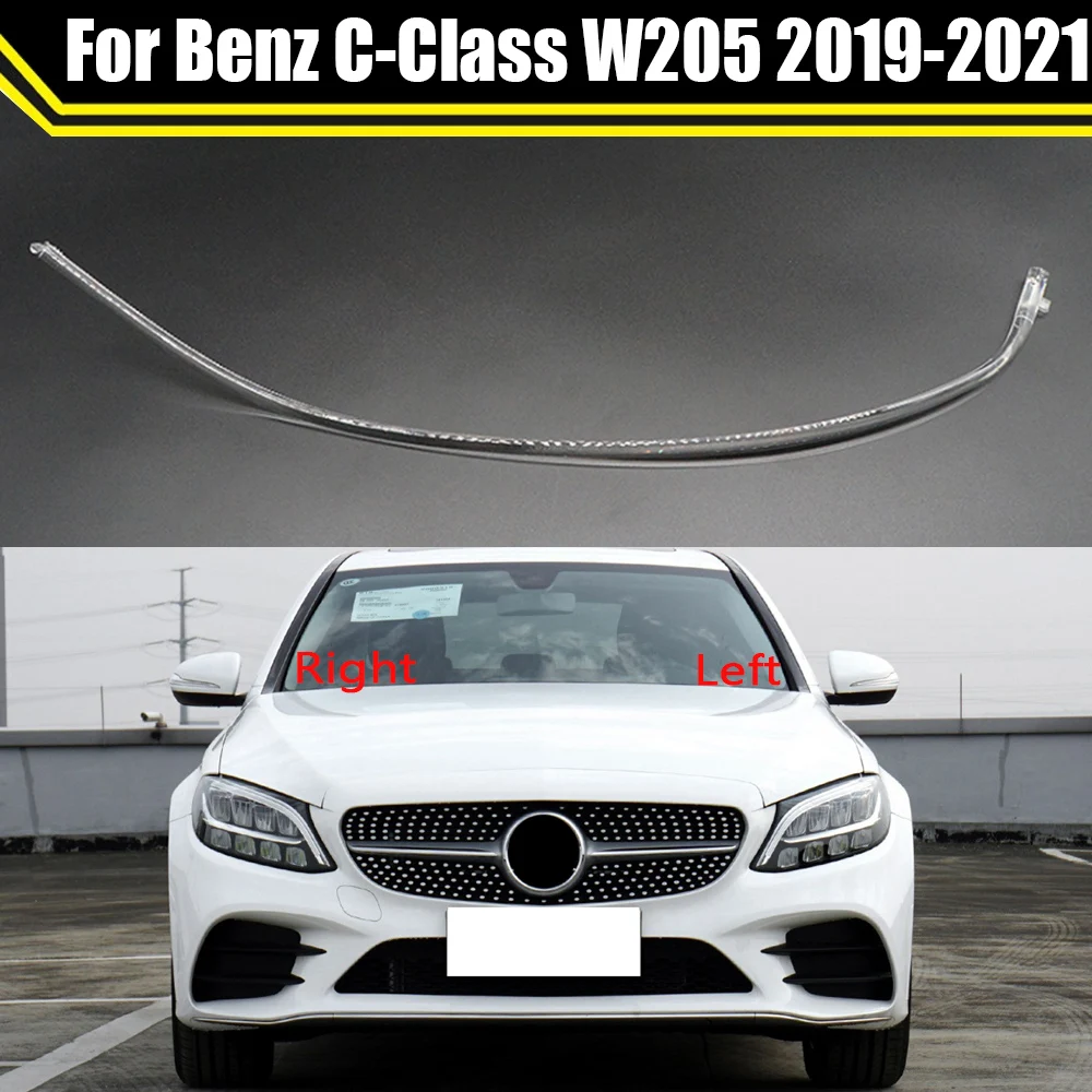 

Car Daytime Running Light Bar For Benz C-Class W205 2019-2021 Front Headlight Light Guide Plate Daytime Running Light Tube