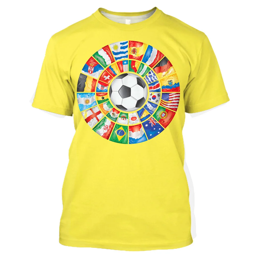 Jumeast Brazil Football 3D Graphic T-Shirts Printed T Shirty Soccer Shirt 2022 Plus Size Clothes Sportwear Mesh Sweats Clothing