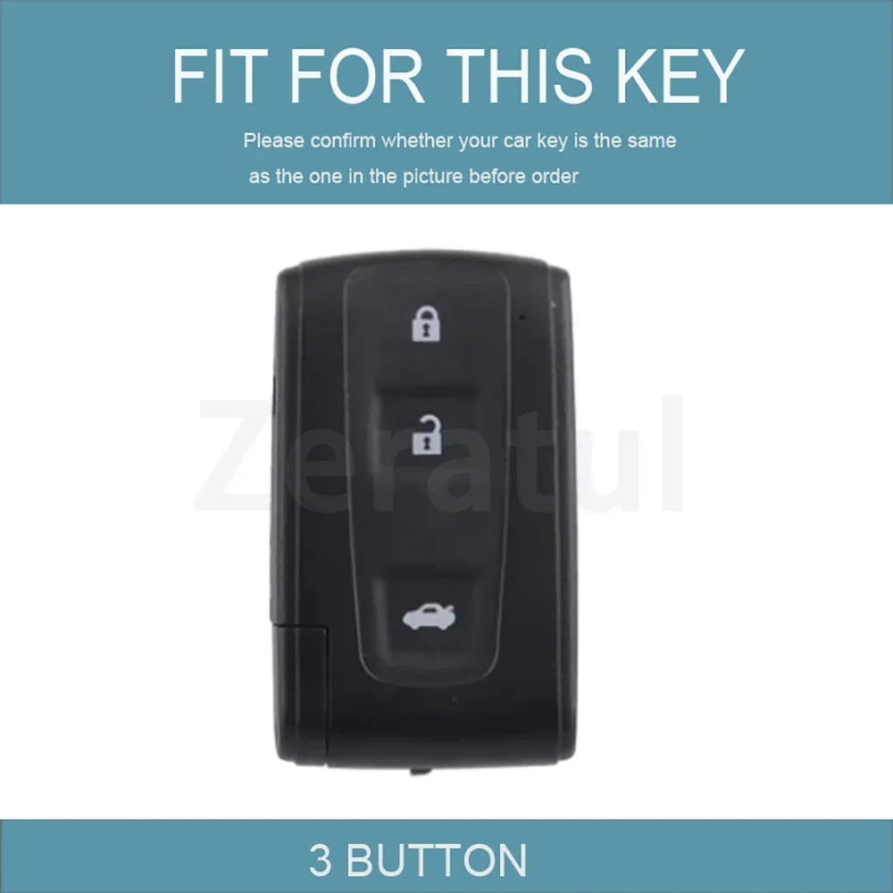 3 Buttons Auto Keyless Car Remote Key Case Fob Cover Shell Holder For Toyota Prius 2004 2005 2006 2007 2008 Corolla Verso Camry