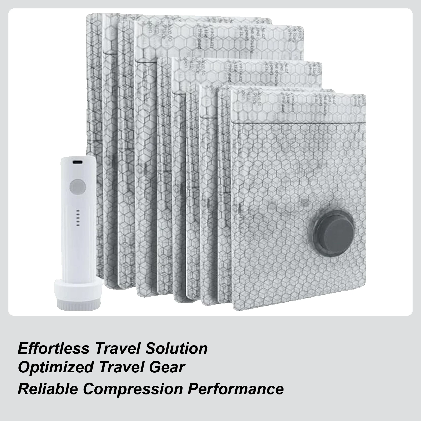 

Compression Packing Bags 9 Pieces Pouch With Air Pump Vacuum Bags For Clothing Travel For Clothes Blanket Bedding Suitcase