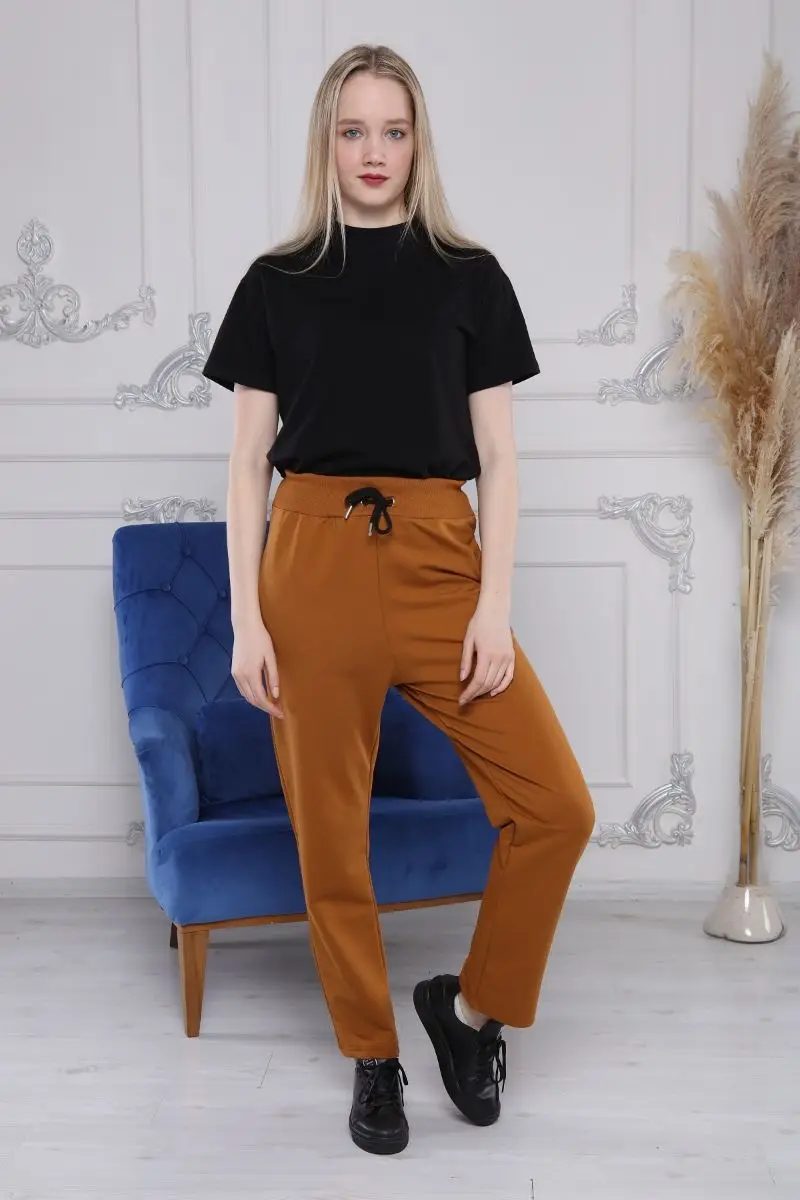 Dark Mosterd Vrouwen Joggingbroek