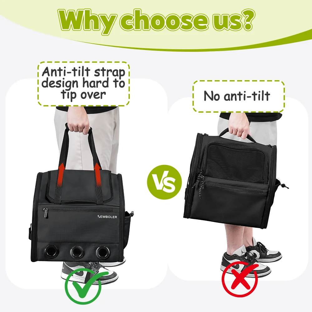 NEWBOLER Brompton Faltfahrrad Haustiertasche Tragetasche Tragbare Fahrrad-Vordertasche Faltbare Outdoor-Reisetasche für Katzen und Hunde – Detail 3