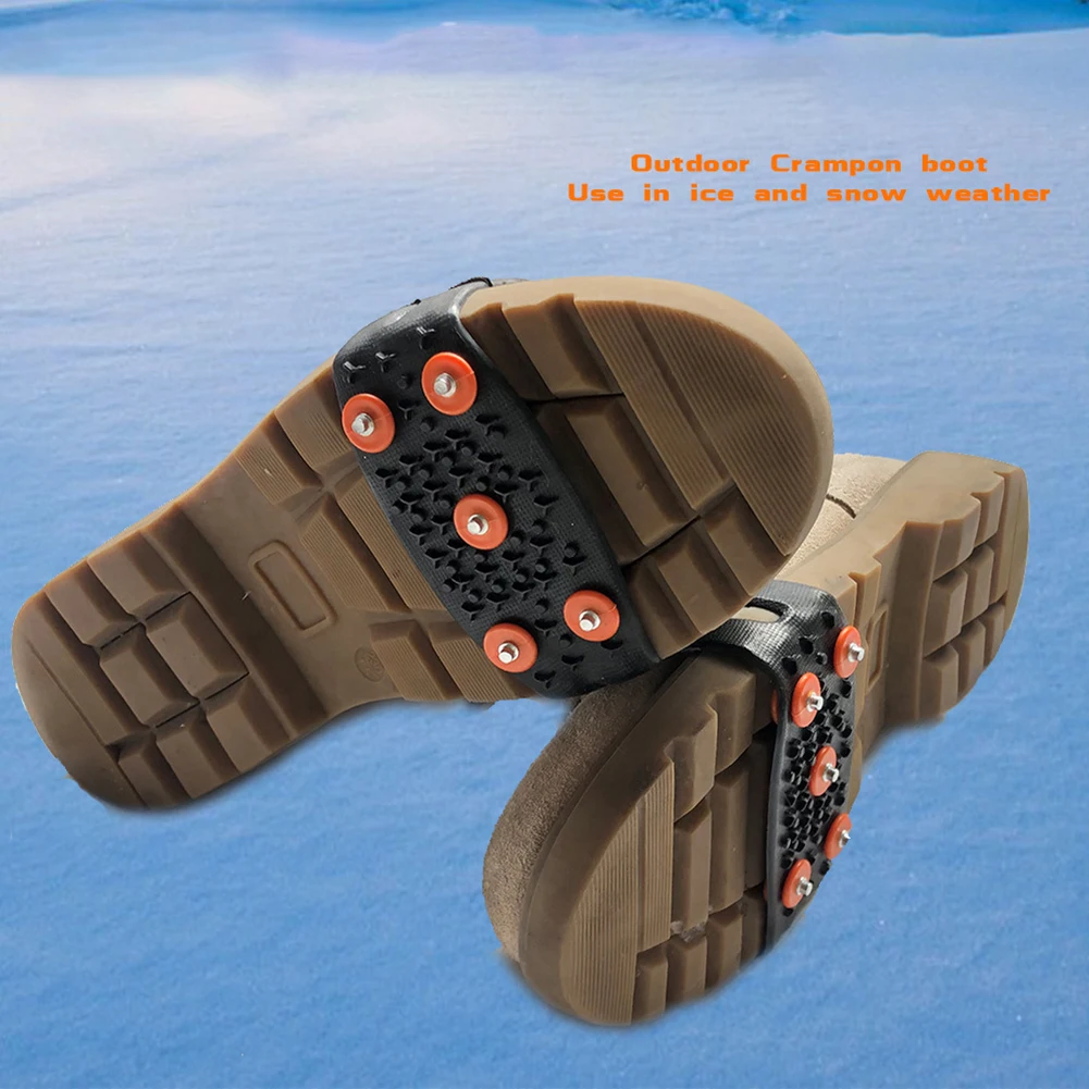 5-Stud Climbing Crampons Anti Slip Mountaineering Cleats Unisex Boots Snow Cleats Outdoor Chain Shoe Spikes - Image 4