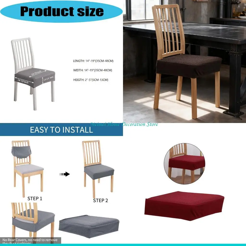 H7BF Chair Cover TPU Coated Polyester Sturdy Materials Easy Cleaning Comfortable for Daily Use