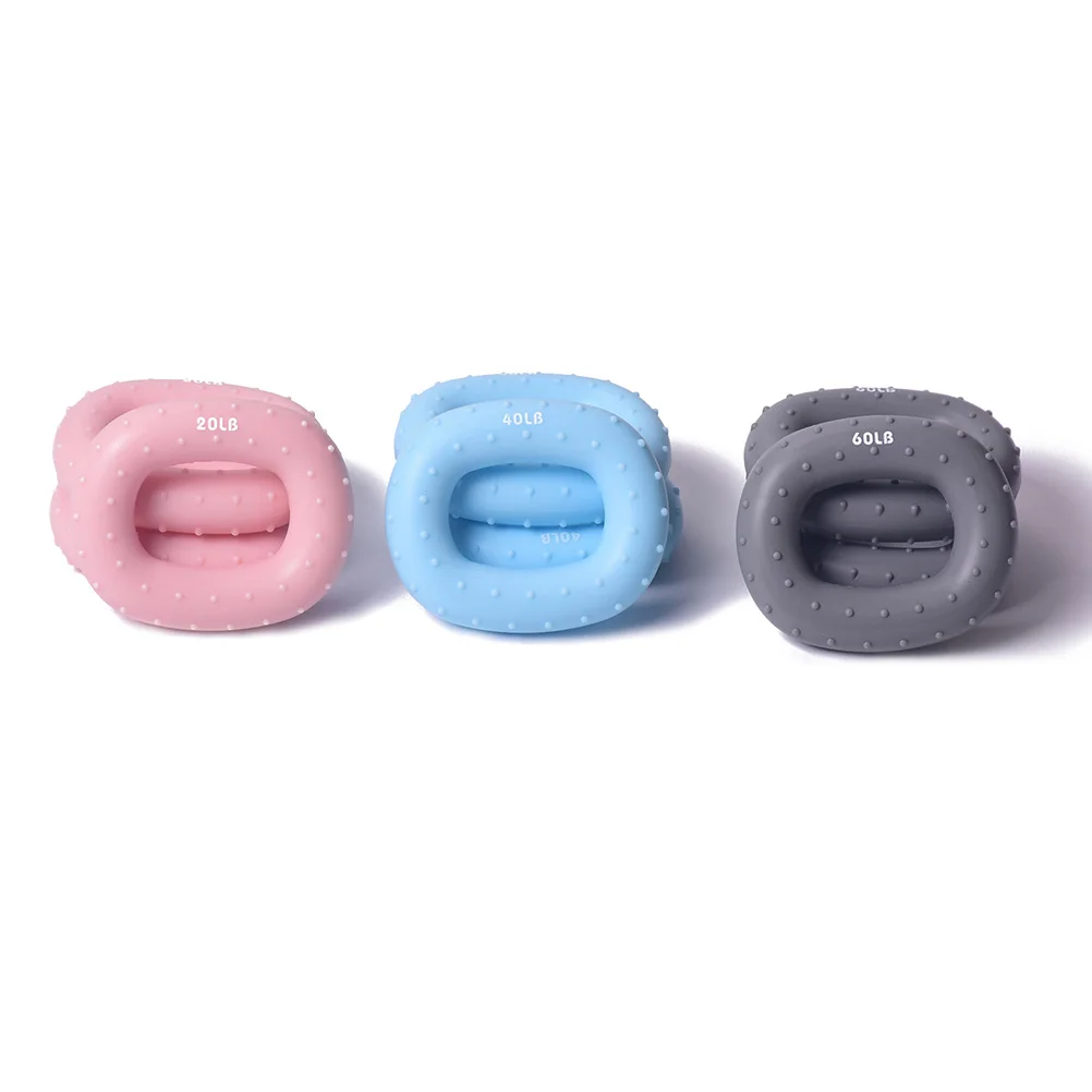 

Silicone Hand Gripper Pink Portable Wrist Trainer for Home Office Nonslip Soft Durable Comfortable Grip Strengthener Circle