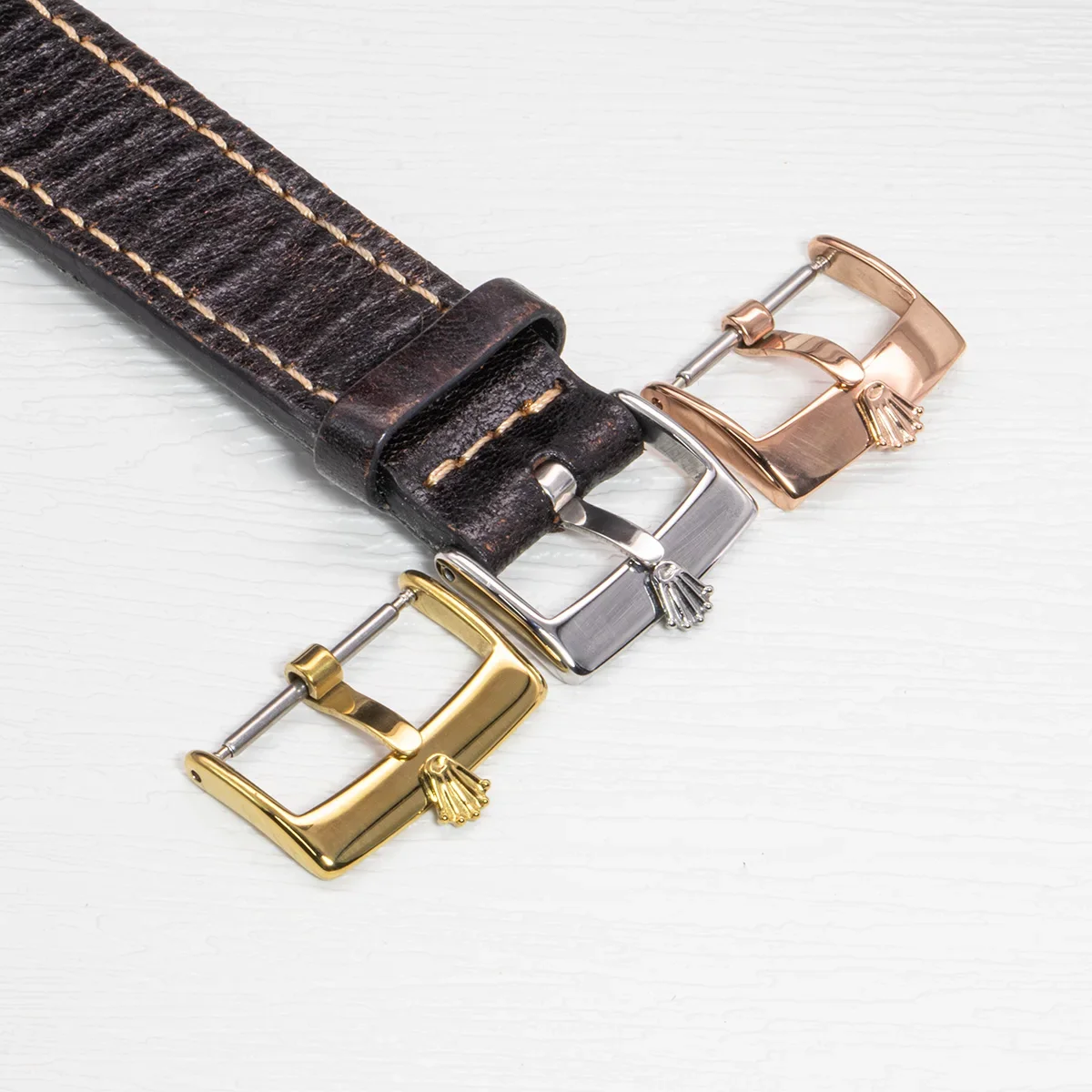 Пряжка для часов из нержавеющей стали 316L, 16 мм, 18 мм, 20 мм, полированная застежка, замена аксессуаров для часов Rolex