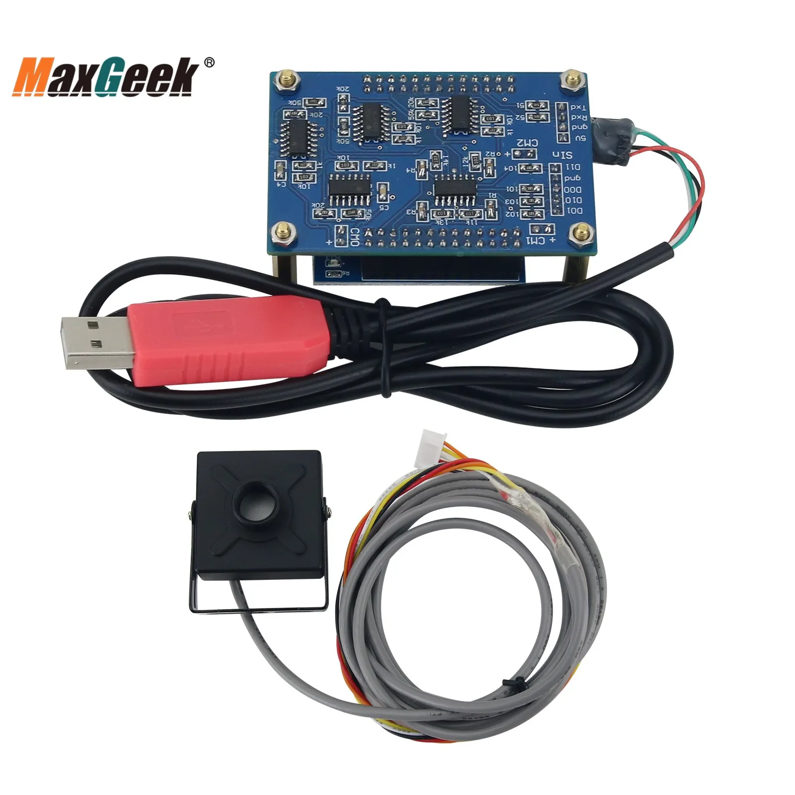 Maxgeek – détecteur de position ponctuelle de photosodétecteur à quatre quadriens, module de photodétecteur 2D, livré avec un code source