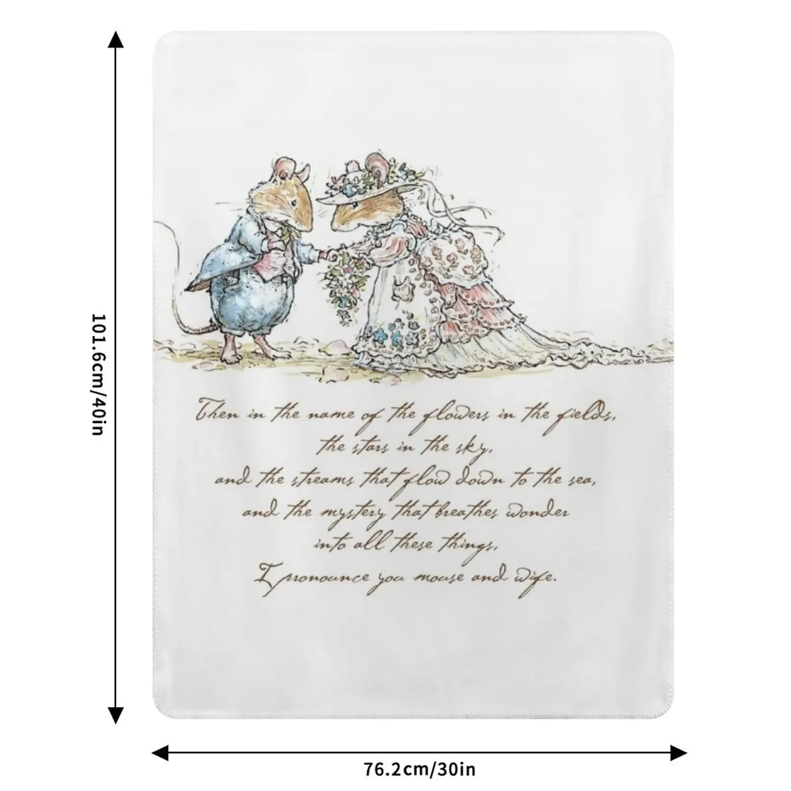 أنا أضطرت لك الماوس والزوجة رمي بطانية سرير مزخرفة للأطفال بطانية فاخرة #6