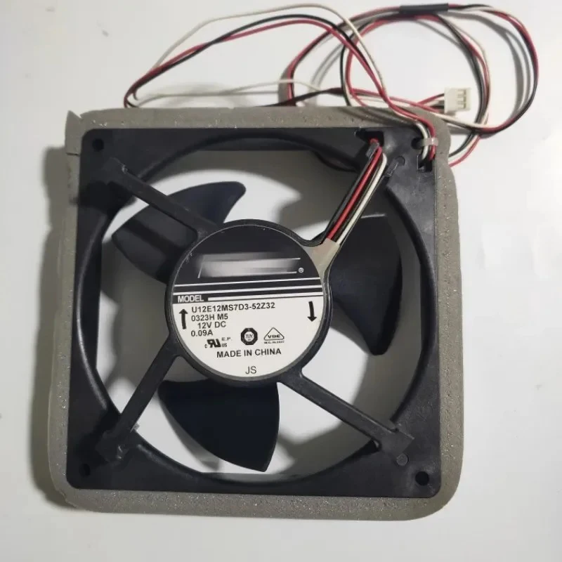 

1PCS Original for U12E12MS1D3-52 DC12V 0.09A Refrigerator Fan with Built-in Cooling Fan