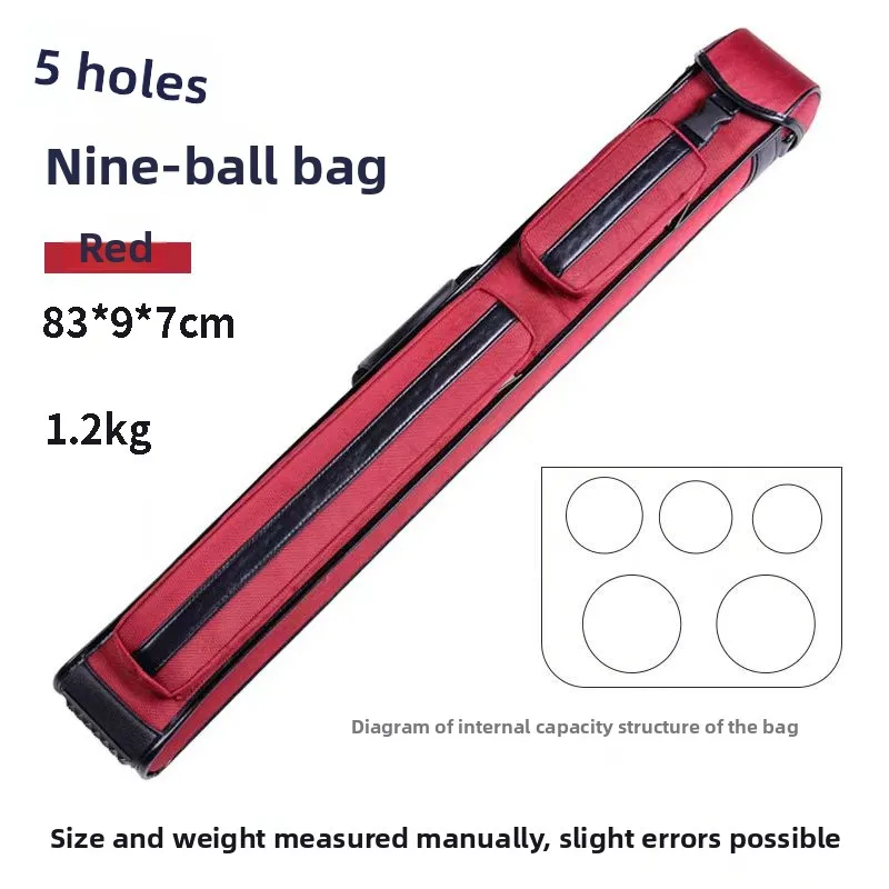 Tragbare Billard Queue Sti Tasche f Größe Neun Ball Queue Fall Weiche Tasche Fünf Löcher Queue Rohr Handgepäck Tasche Sport Fitn