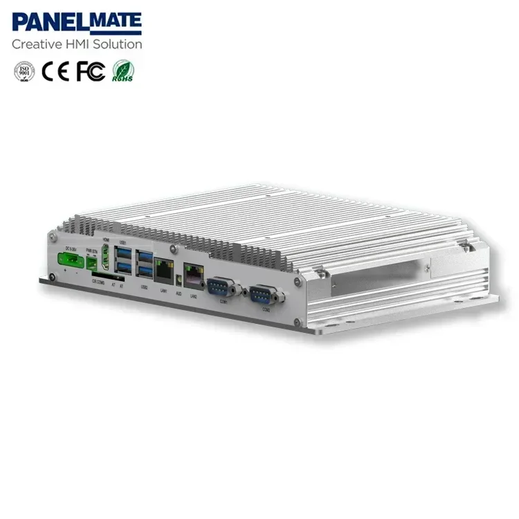 2026 Industrial fanless computer rs485 pc din rail automation controller 4G 128G EtherCAT 3855U  codesys double core Box PC