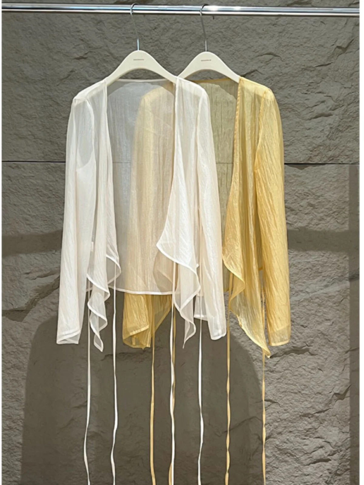 

Новая женская летняя солнцезащитная одежда в китайском стиле: шелковая туника-накидка с юбкой