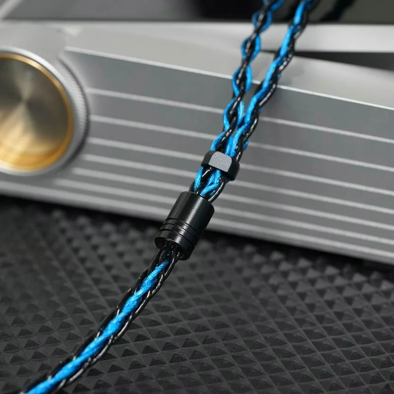 XINHS XH17 Blue Flame 8-Core 5-Element + OCC Graphene HIFI Kopfhörer-Upgrade-Kabel für alle Arten von Kopfhörern 0,78 2PIN/IE900 – Detail 4