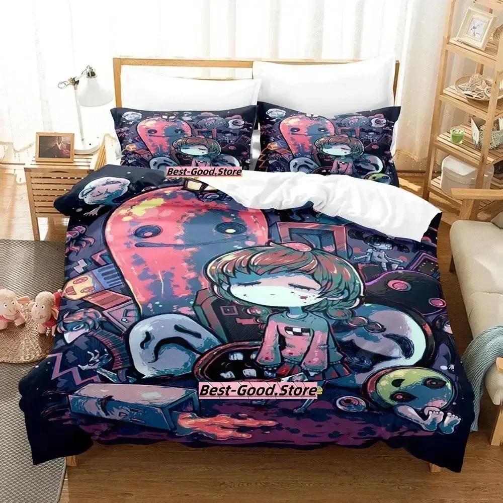 

New Yume Nikki Bedding Set Duvet Cover Sheet Printed Bed Set Pillowcase Bed Full Queen King Size Comforter Bedroom