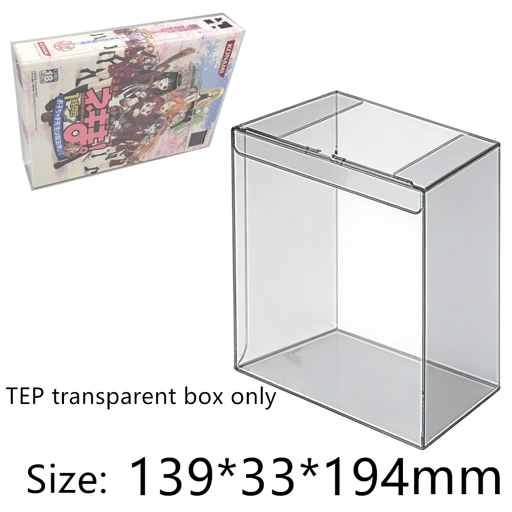 Transparent Box Protector For Dual-Disc Edition / 2-Disc Set/PS2 Collect Boxes PET Storage Game Shell Clear Display Case