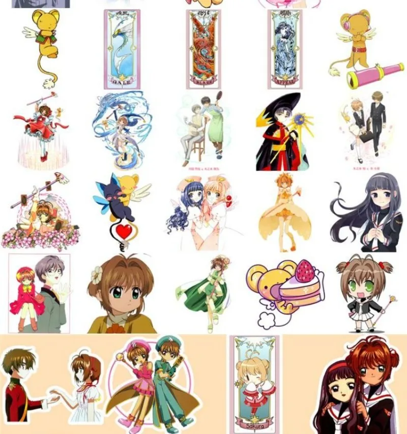 CardCaptor ساكورا أنيمي ملصق الكرتون الإبداعية باد كوب ماء دفتر مقاوم للماء ملصق مزخرفة اكسسوارات هدايا العيد