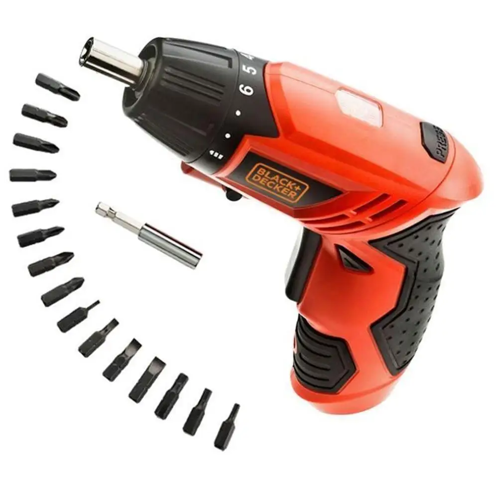 Black Decker 3.6Volt Li-on Charging Screwdriver + 15 Piece Screwdriver, Tools, Work, Power Tools, Power Tools