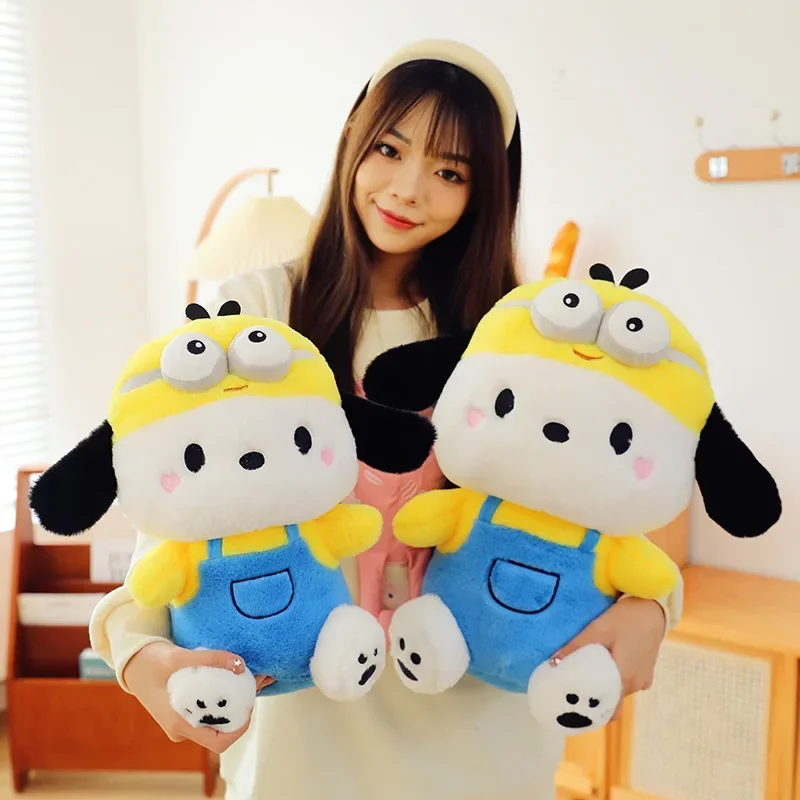 

32/42CM Sanrio Plush Pochacco Plush Cross Dressing Doll Cos Bear Pochacoo Cute Toy Decoration Girl Holiday Gift