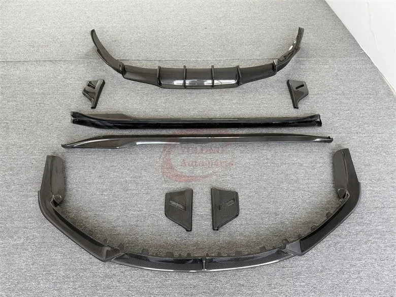 Body kit for 992 Carbon fiber front lip side skirt rear diffuser for porsch 911 992 Carrera