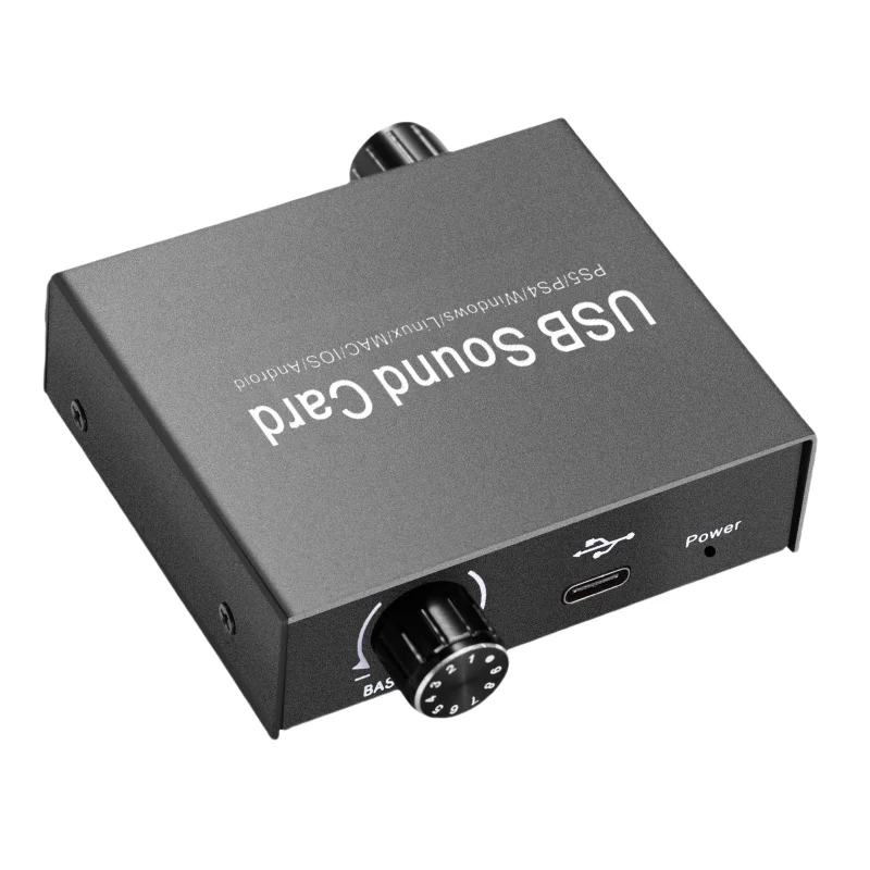 USB External Stereo   o Adapter 3.5mm Microphone Sound Volume Control for Transmitting Stereo Input/Output Signals