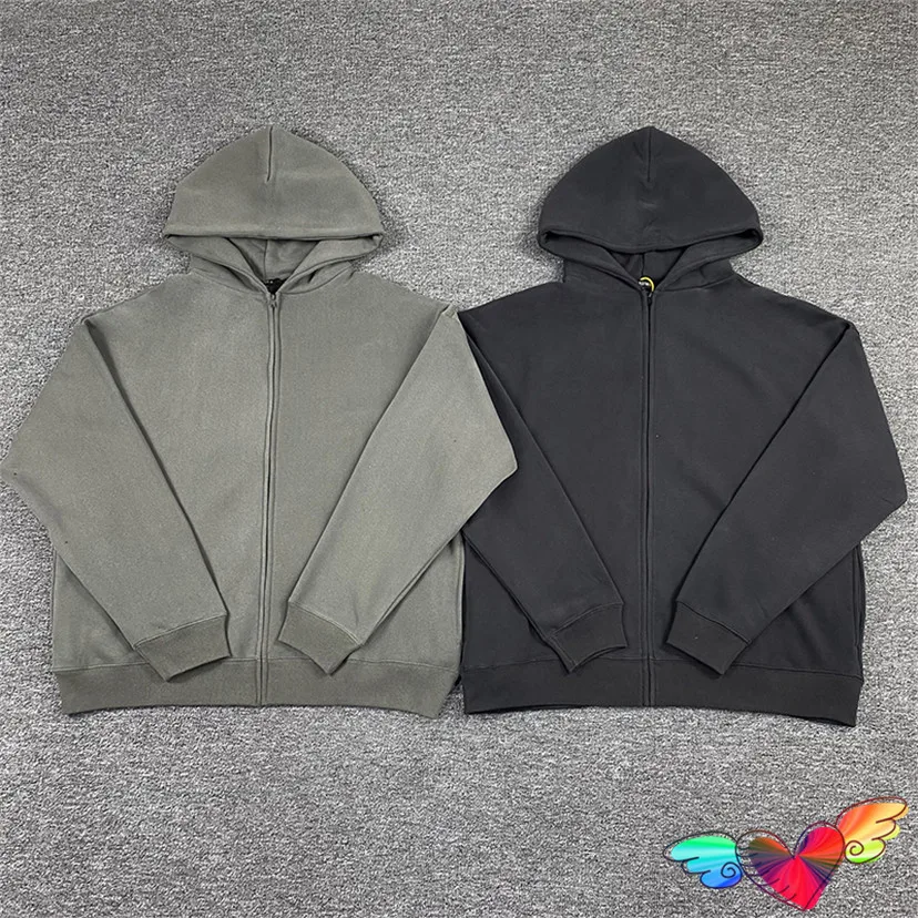 2022 Solid Cardigan Zip Kanye West Hoodie Men Women Fleece 1:1 Season 6 Hoodie Ye Sweatshirts Big Oversize Pullovers