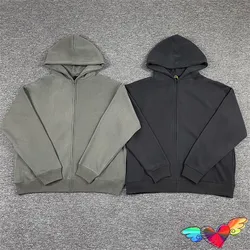 2022 sólido cardigan zip kanye west hoodie masculino feminino velo 1:1 temporada 6 hoodie ye sweatshirts grandes pulôveres oversize