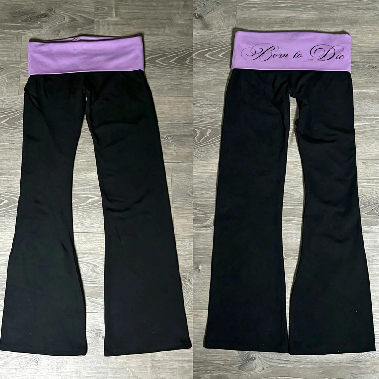 Gothic fashion letter print Y2K pants punk rock style comfortable wide leg pants Gothic retro casual women's style Emo girls