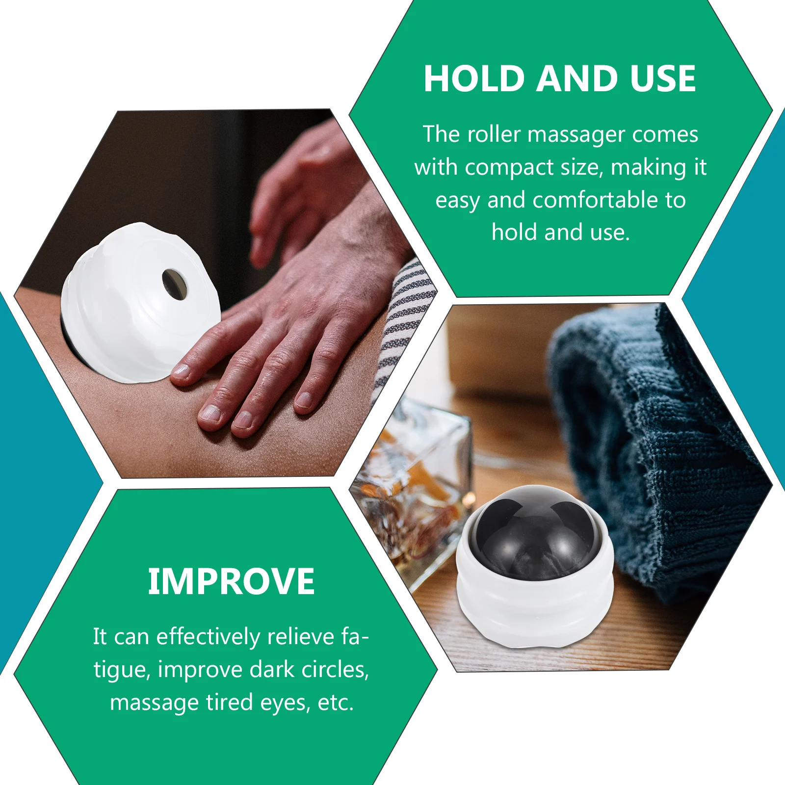 

Мини-роликовый массажер для расслабления мышц и облегчения боли в теле, ручной мяч для массажа глубоких тканей для шеи, плеч, спины, лица