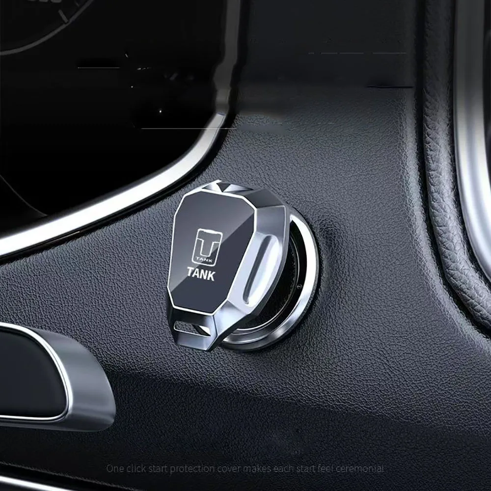 Fit For WEY Tank 300 One click start protection cover button switch ignition ring decoration sticker accessories
