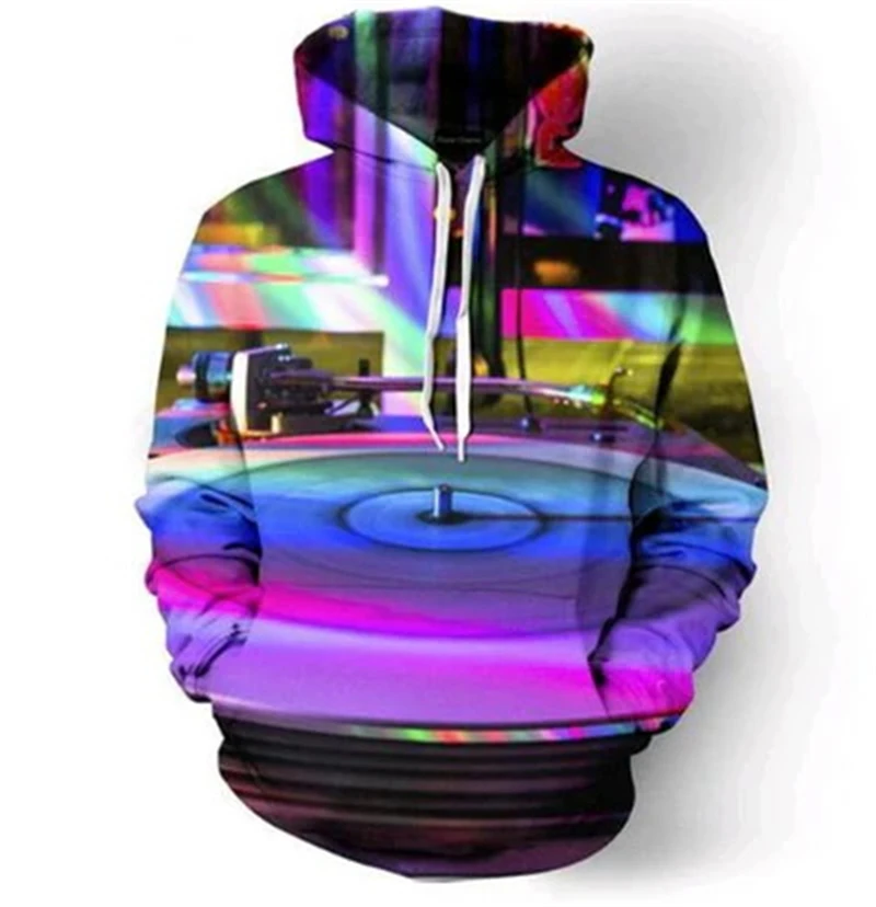 New Arrival Hoodies Men/women Hip Hop Trendy DJ/sound Console 3D Printed Sweatshirt Casual Harajuku Style Streetwear Pullover