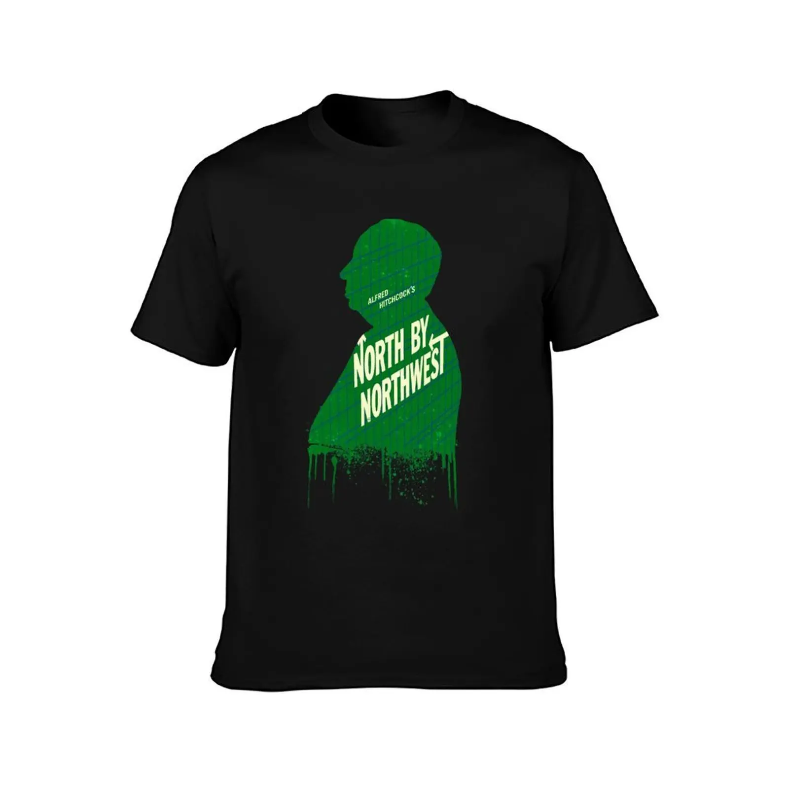 Alfred Hitchcock's North by Northwest by Burro T-Shirt Casual All Match Short Sleeve T-Shirt