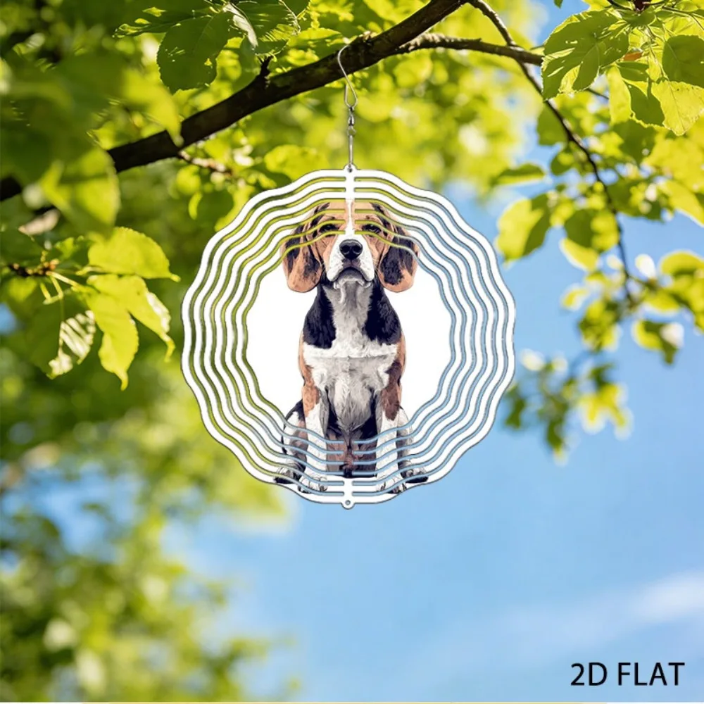 

Metal Beagle Garden Wind Chimes Outdoor Hanging Decor Yard Art