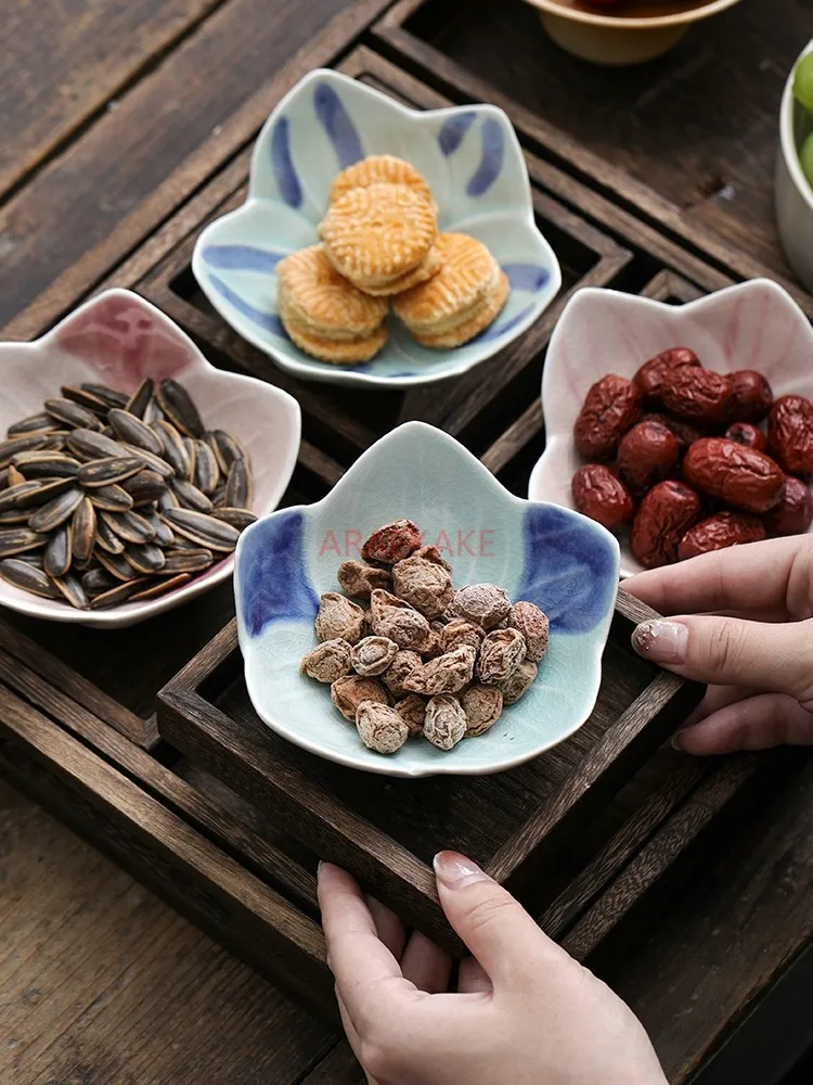 Refreshment tray, Chinese wooden tray, Dim sum dish, fruit dish set, dried fruit dish