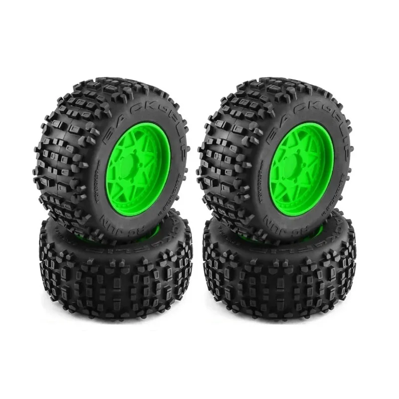 RC Monster Stunt Truck Tire, Roda Hex, Traxxas Sledge, ARRMA, KRATON, Outcast, Tamiya, 1, 7, 8, 170mm, 3.8 ", 1, 7, 8, 12 milímetros, 14 milímetros, 17 milímetros, 4 PCes