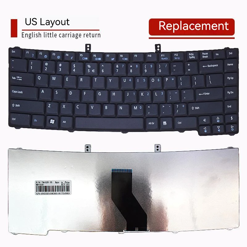 Laptop Keyboard for Acer TM5630G 5330 4720 5520G 4235 4630G 5730 TM4520 4320 4630Z TM5710 5530G 4730 4620Z US