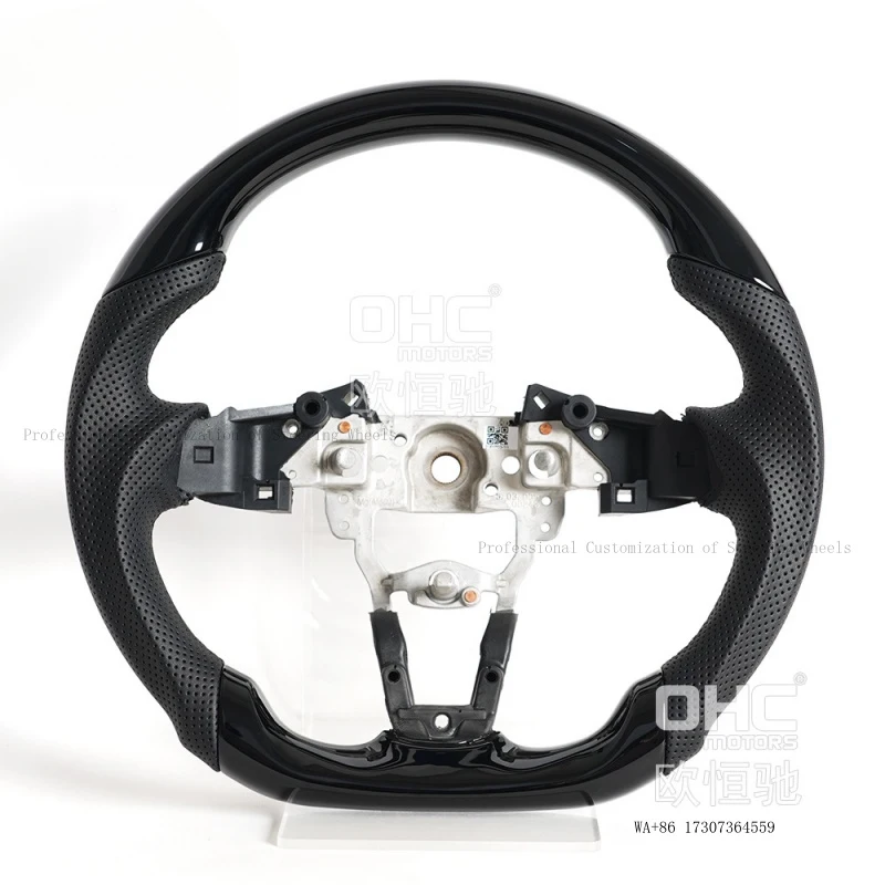 Suitable for 2016-2019 Mazda MX5 Miata, piano black spray-coated steering wheel modified with titanium disc