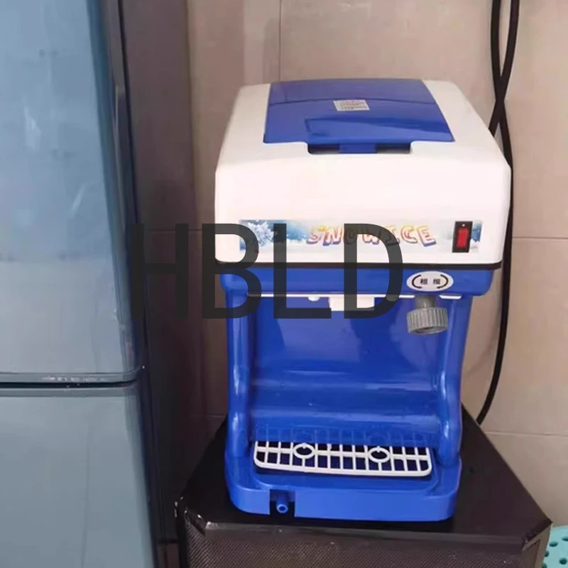250W Small Electric Shaved Ice Machine Household Commercial Snow Cone Maker Portable for Easy Carry