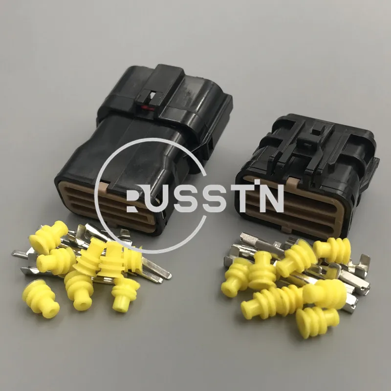 1 Set 8 Hole MG640341 MG610339 With Rubber Seal And Terminal Waterproof Wire Plug Oil Pump Socket AC Assembly Car Connector