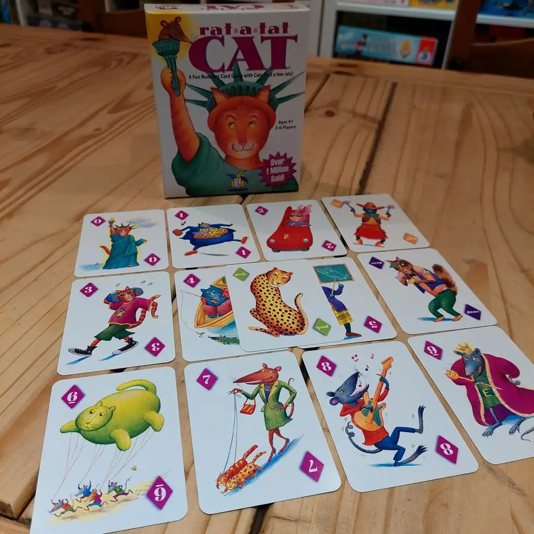 لعبة بطاقات Rat a Tat Cat - لعبة تعليمية للأطفال من أجل لعبة الذاكرة والأرقام المنطقية للأطفال | التفاعلية العائلية الأكثر مبيعًا #5