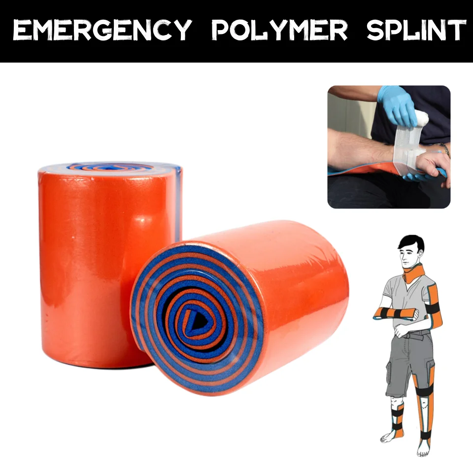 Medical Survival Splint Roll Bandage Roll Pets Emergency First Aid Fracture Splint Leg Wrist Fixed Fracture Rescue Protection