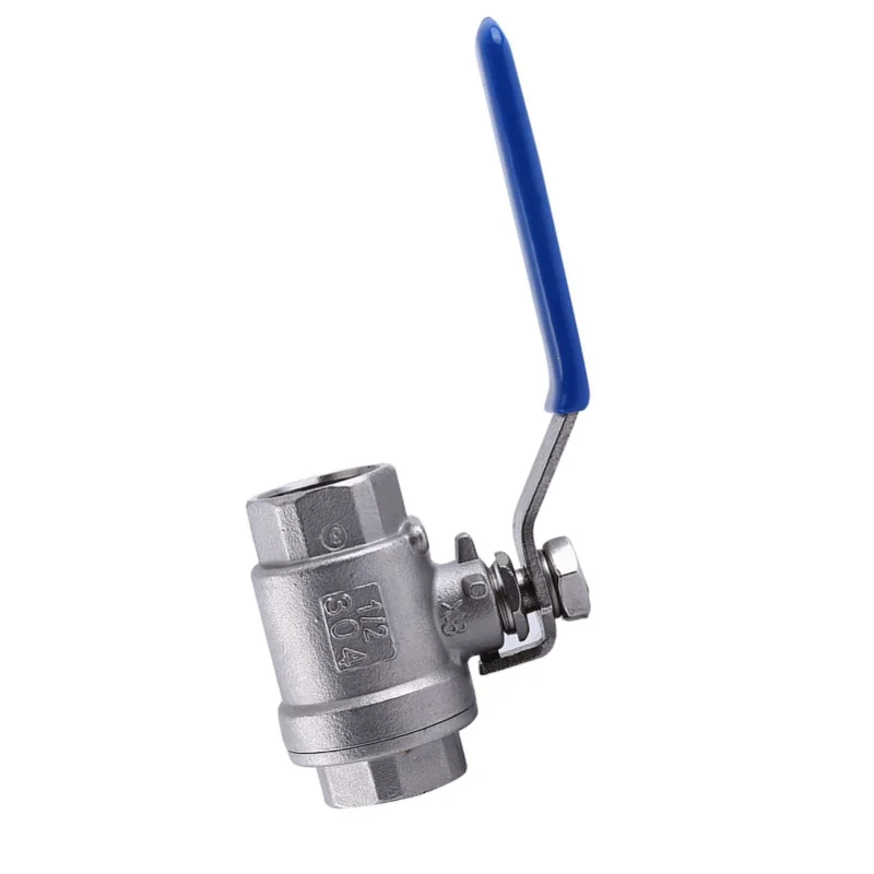 

1/2 ''BSPT полнопортовый 2-ходовой поворотный рычаг из нержавеющей стали SS304 шаровой кран из двух частей WOG1000