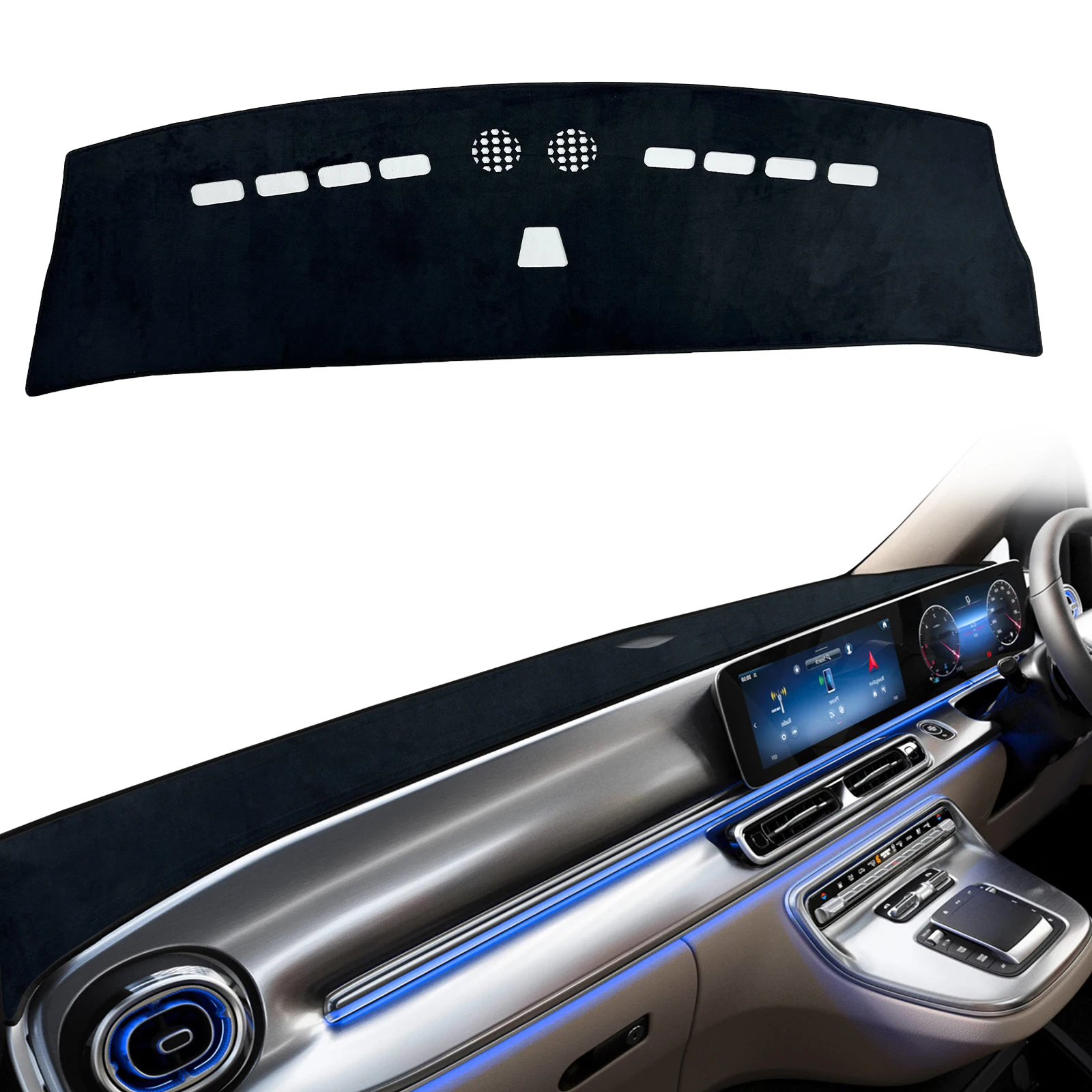 

Fit for Mercedes-Benz V-Class 2024 2025 2026 Car Dashboard Mat Accessories Sunshade Protective Carpet Dash Mat Dashmat