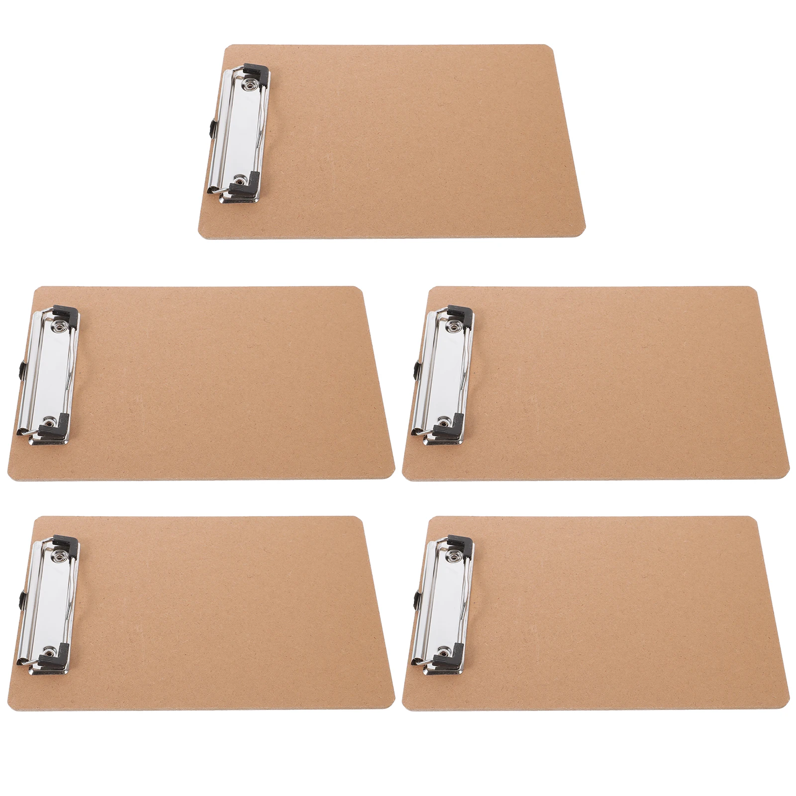 

5pcs Office Conference Clipboard Portable Writing Support Plate Document Clipboard Home Office Supplies Multifunction Clipboard