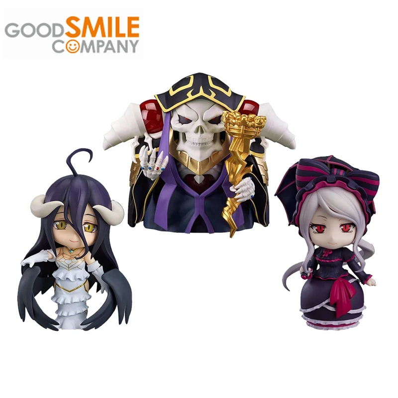 Good Smile Genuine Nendoroid OVERLORD Shalltear Albedo Ainz Ooal Gown Anime Action Figures Toys For Boys Girls Kids Gift Model