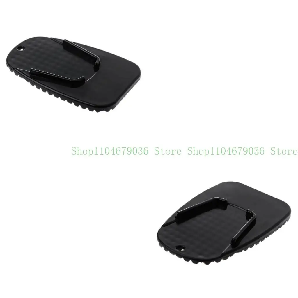 

652F Motorcycle Kickstand Biker's Kick Bracket Pad Support Plate Parking Side Stand Extension Pad for Outdoor Parking