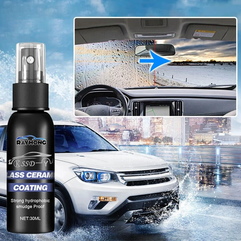 Glass Hydrophobic Coating Anti Rain Window Coating Water Repellent Waterproof Windshield Ceramic Rearview Mirror Nano Spray